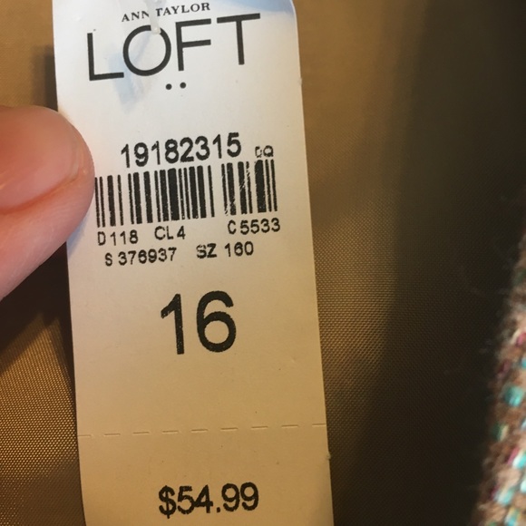 Ann Taylor LOFT tweed mini skirt 16 - Picture 8 of 12